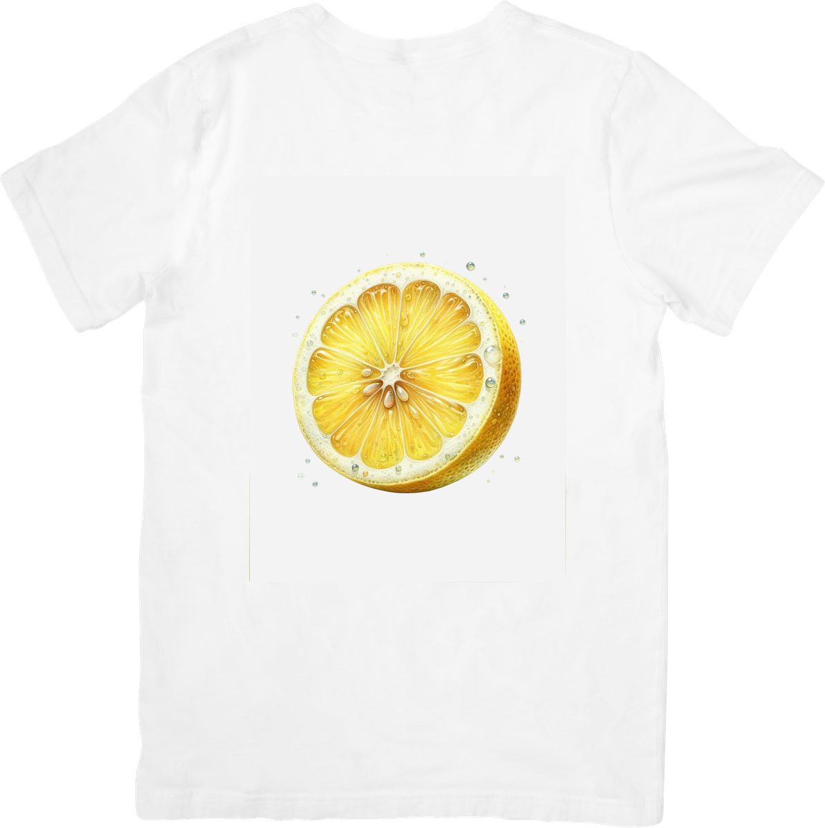 Lemon Slice T-Shirt | Watercolor Citrus Fruit Graphic Tee | Summer Fresh Gift