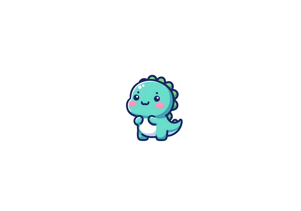 Kawaii Dinosaur Throw Pillow | Cute Green Dino Decorative Pillow | Kids Room Nursery Gift