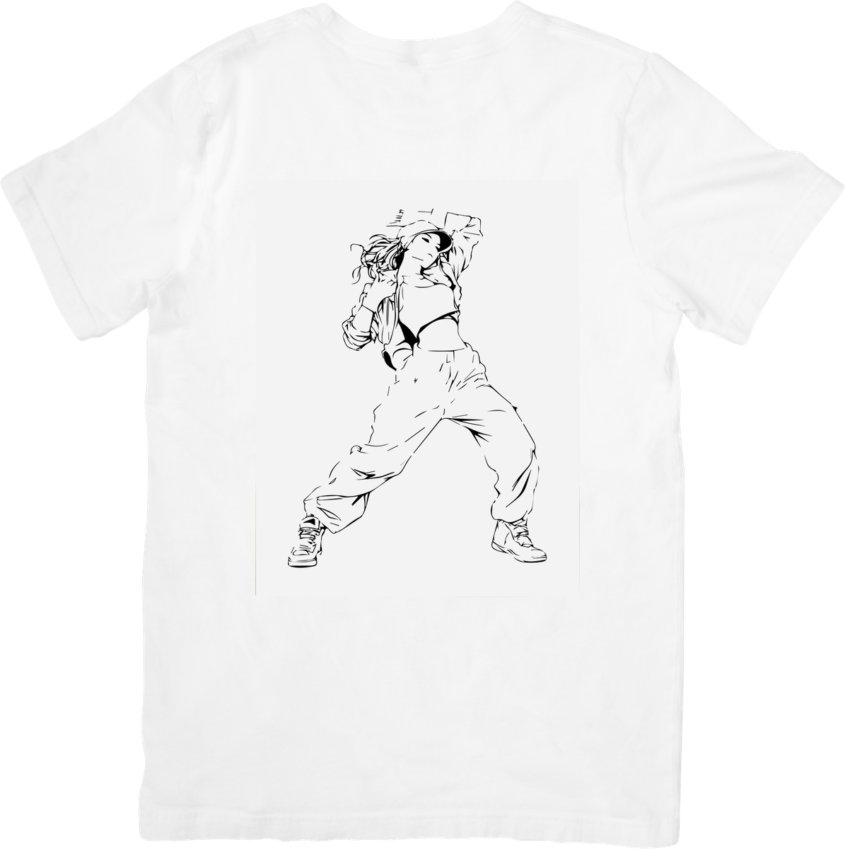 Breakdancer Line Art T-Shirt | Street Dance Sketch Graphic Tee | Hip Hop Dancer Gift