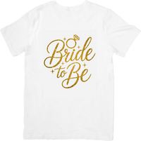 Thumbnail for Bride To Be T-Shirt | Y2K Glam Bachelorette Graphic Tee | Bridal Party Gift