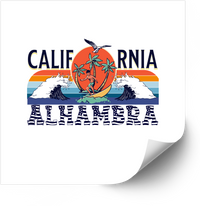 Thumbnail for California Alhambra Surfer Sticker | Retro Y2K Vintage Surf Beach Vinyl Decal