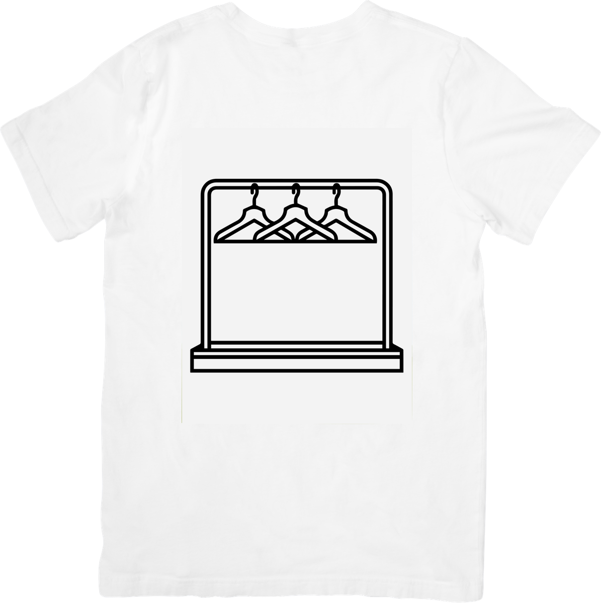 Closet Hangers Line Art T-Shirt | Minimalist Wardrobe Graphic Tee | Fashion Lover Gift