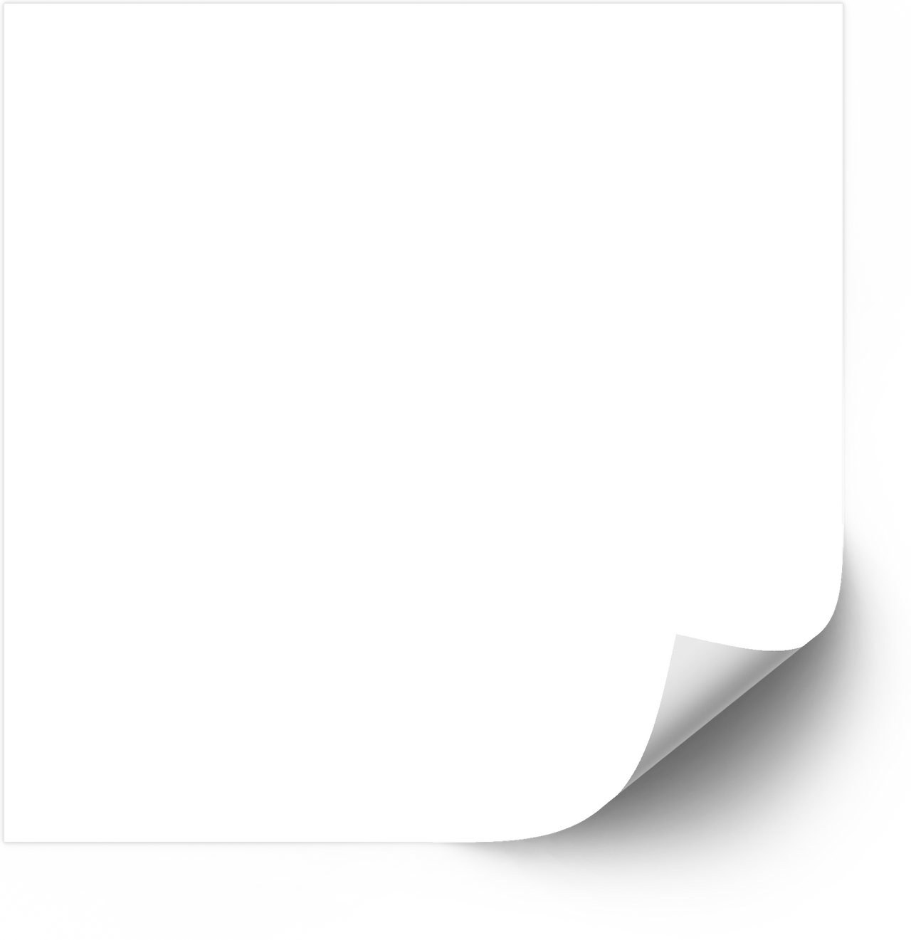Blank Canvas White Square Sticker | Minimalist Clean Aesthetic Vinyl Decal