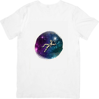 Thumbnail for Astronaut Galaxy Circle T-Shirt | Cosmic Space Adventure Graphic Tee | Sci-Fi Gift