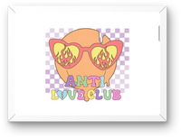 Thumbnail for Anti Love Club Retro Wall Art | Groovy Flame Sunglasses Print | Trendy Aesthetic Room Gift
