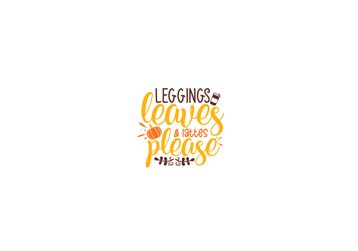 Leggings Leaves & Lattes Throw Pillow | Cozy Fall Quote Decorative Pillow | Autumn Home Gift