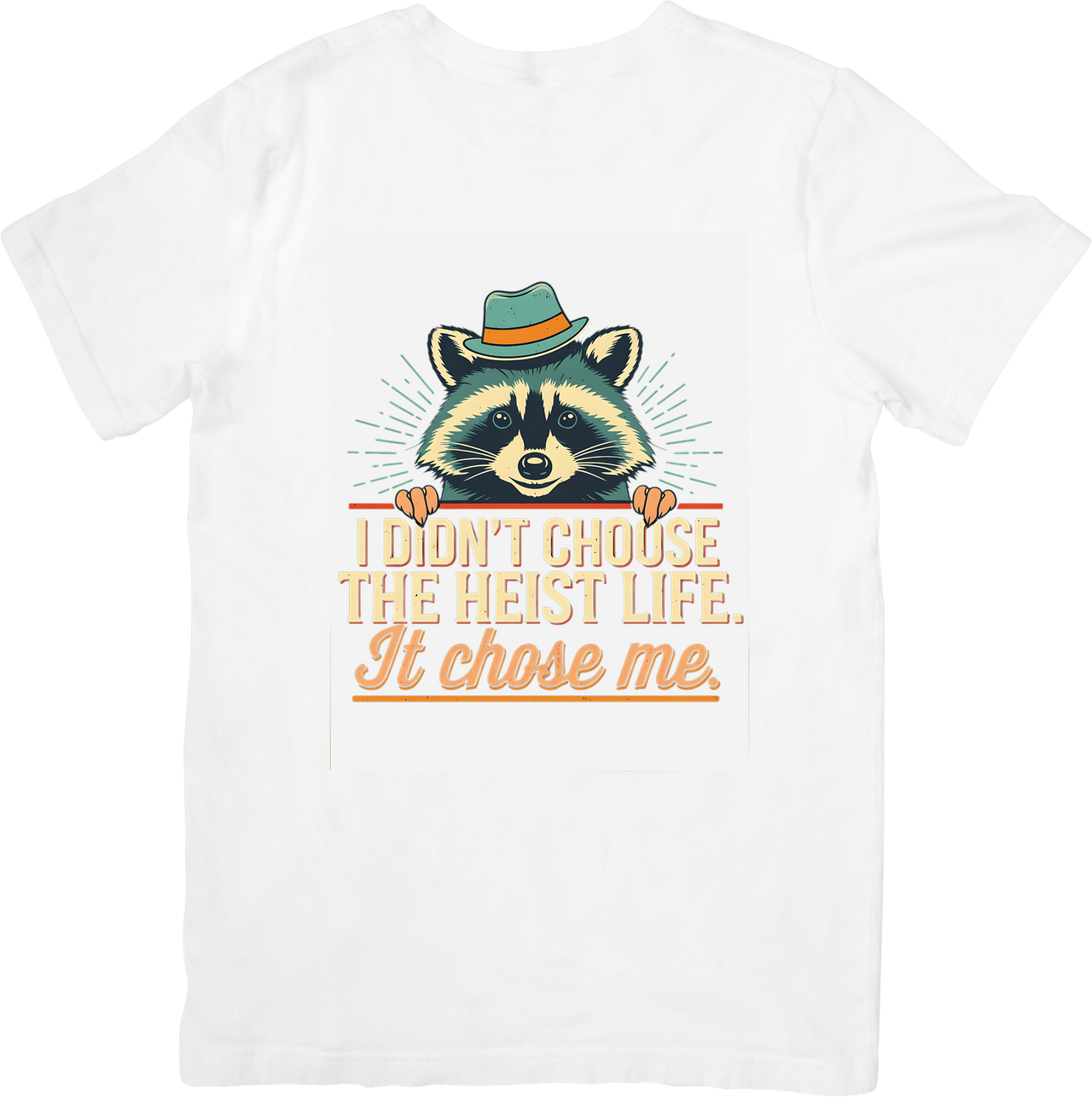 Raccoon Heist Life T-Shirt | Y2K Vintage Funny Animal Graphic Tee | Humor Lover Gift