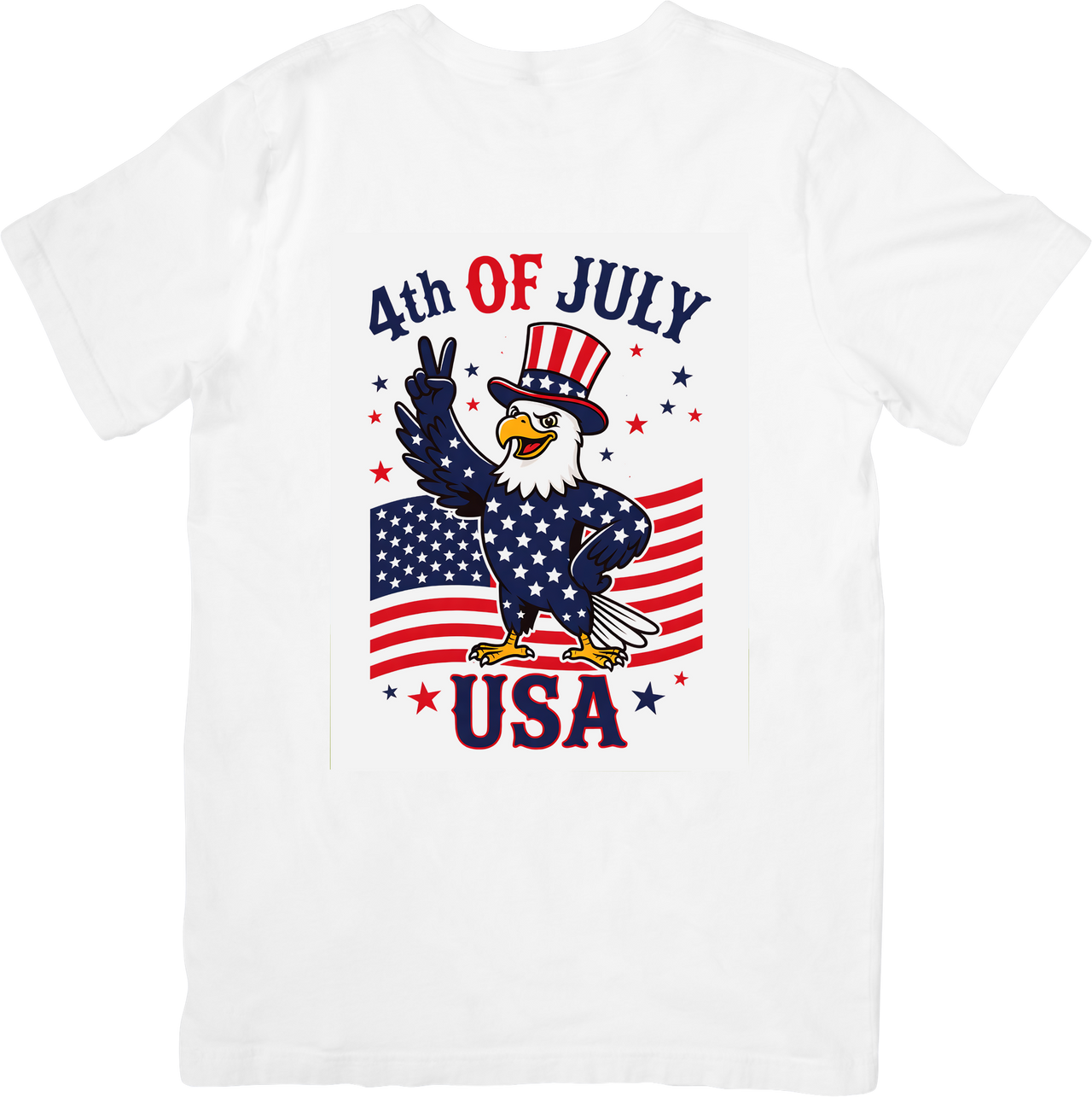 USA Eagle Fourth of July T-Shirt | Patriotic Y2K Uncle Sam Eagle Graphic Tee | American Flag Gift