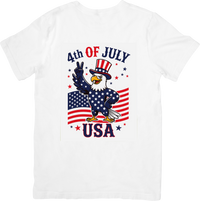 Thumbnail for USA Eagle Fourth of July T-Shirt | Patriotic Y2K Uncle Sam Eagle Graphic Tee | American Flag Gift