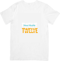 Thumbnail for Twelve Hour Hustle T-Shirt | Y2K Bold Motivational Streetwear Graphic Tee | Grind Gift