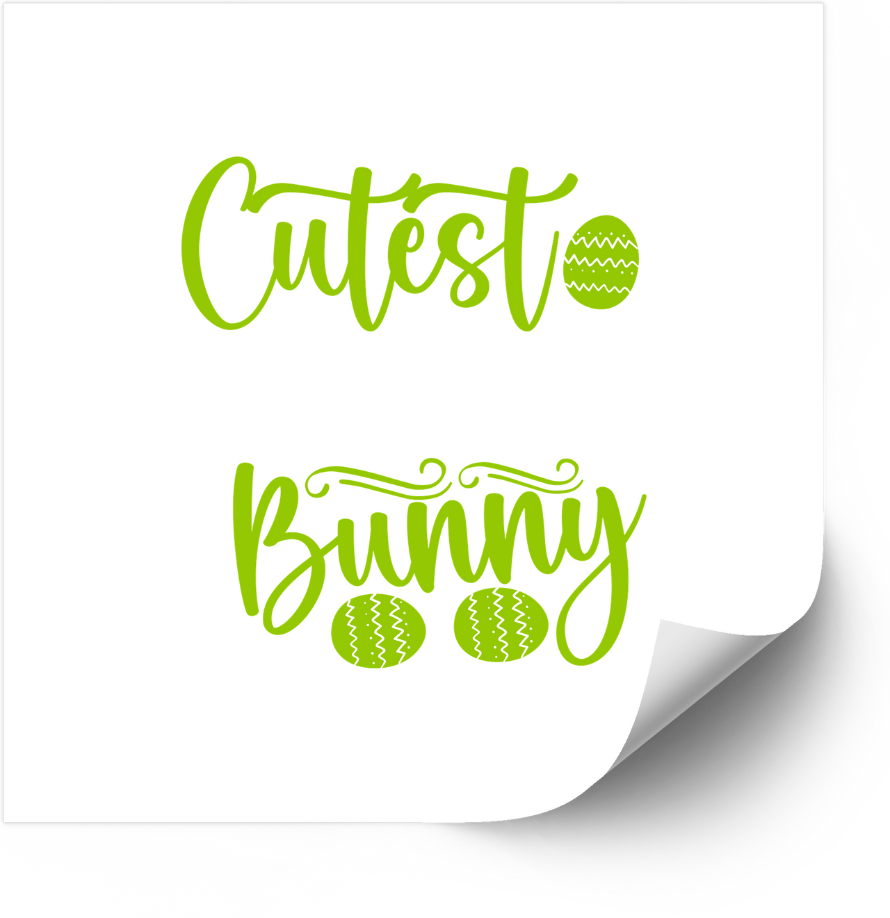Easter Bunny Floral Sticker | Y2K Cute Holiday Spring Vinyl Decal