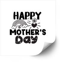 Thumbnail for Happy Mother's Day Rainbow Bee Sticker | Cute Hand-Drawn Mom Vinyl Decal