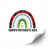 Thumbnail for Happy Mothers Day Rainbow Sticker | Boho Y2K Colorful Mom Holiday Vinyl Decal