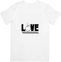 Thumbnail for Love Apple Teacher T-Shirt | Y2K Minimalist Educator Graphic Tee | Teacher Appreciation Gift