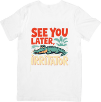 Thumbnail for See You Later Irritator Alligator T-Shirt | Y2K Funny Retro Animal Graphic Tee | Humor Gift